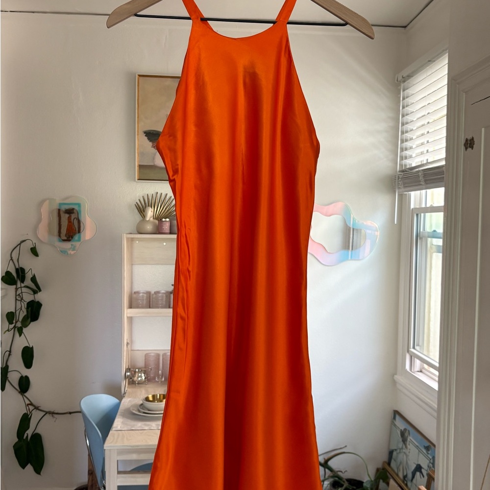 Vintage Orange 1950’s Soda Blu Dress - Size M